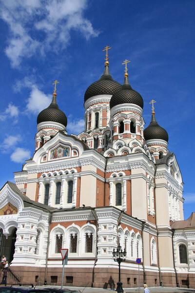Orthodox Nevsky Cathedral in Tallinn Old Town.
