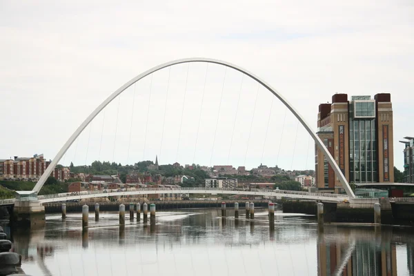 Newcastle Millennium bridge — Zdjęcie stockowe