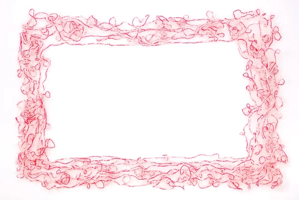 Frame. draden geïsoleerd op een witte — Stockfoto