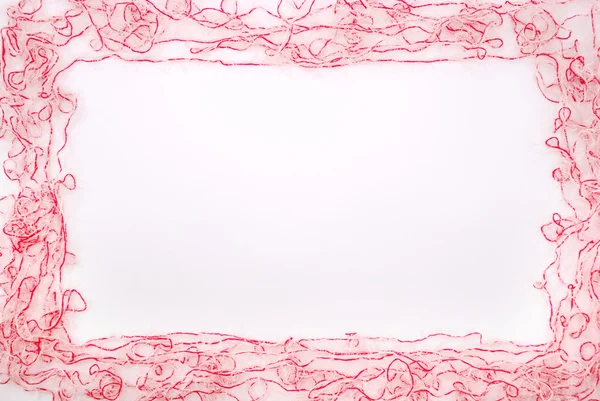 Frame. Threads isolated on a white — Stock Photo, Image
