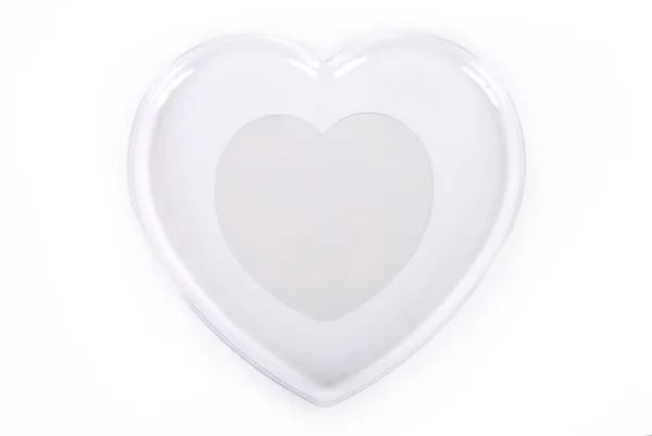 Стеклянное сердце — стоковое фото
