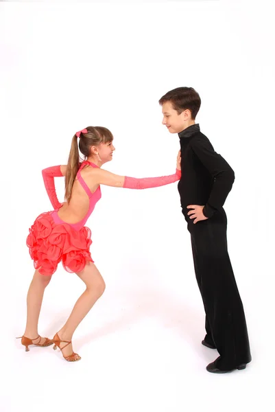 Chłopak i dziewczyna taniec towarzyski taniec — Zdjęcie stockowe