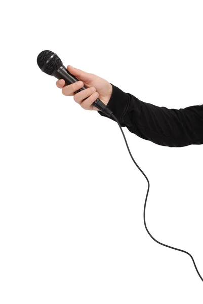 stock image Hand with microphone