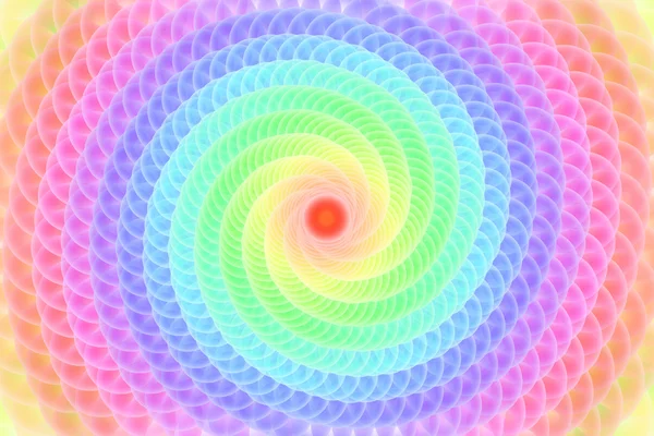 彩色球螺旋 — 图库照片