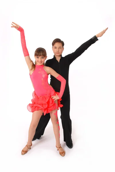 Boy and girl dancing ballroom dance Stock Photo
