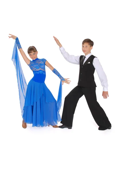 Ragazzo e ragazza ballo ballo sala da ballo — Foto Stock
