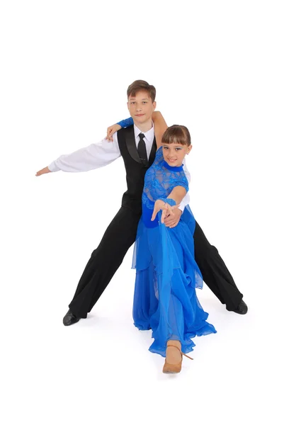 Ragazzo e ragazza ballo ballo sala da ballo — Foto Stock