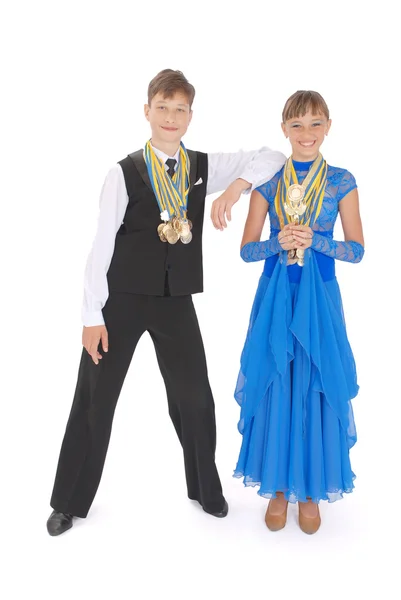 Many gold, silver, and bronze medals — Stock Photo, Image