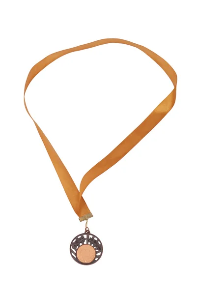 Бронзові медалі ізольовані на білому — стокове фото