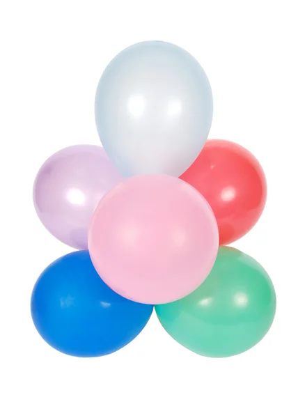 Balões isolados sobre fundo branco — Fotografia de Stock