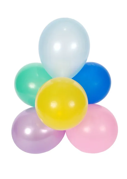 Luftballons isoliert auf weißem Hintergrund — Stockfoto