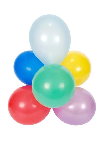 Ballonnen geïsoleerd op witte achtergrond — Stockfoto