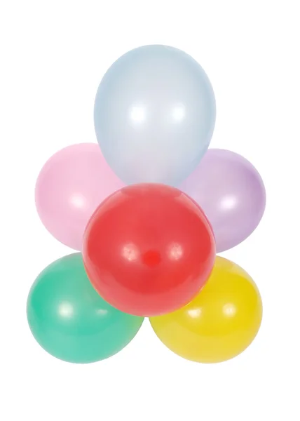 Μπαλόνια απομονωμένα σε λευκό φόντο — Φωτογραφία Αρχείου