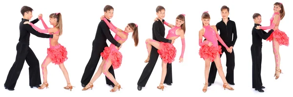 Erkek ve kız balo salonu dans dans — Stok fotoğraf