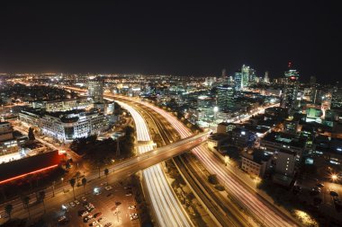 Tel Aviv at Night clipart