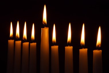 Hanukkah Candles clipart