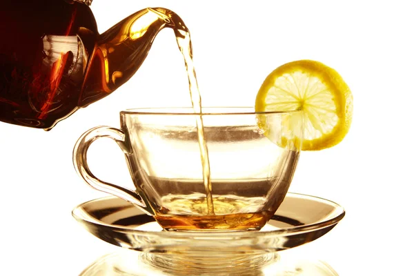 Tetera y taza de té —  Fotos de Stock