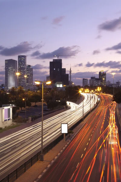 Tel Aviv Au coucher du soleil — Photo