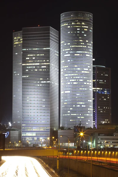 La città notturna di Tel Aviv — Foto Stock