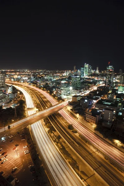 Tel Aviv por la noche — Foto de Stock