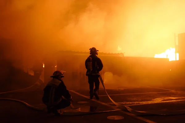 Tűzoltók csapat — Stock Fotó