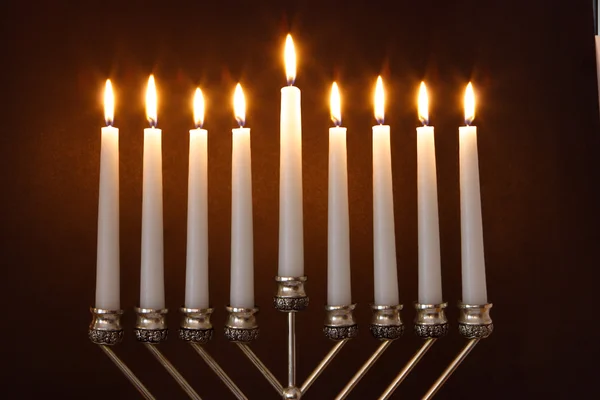 Hanukkah Menorah / Hanukkah velas —  Fotos de Stock