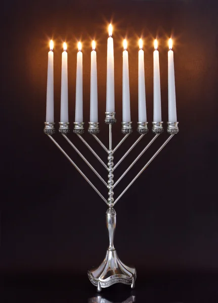 Velas Hanukkah Menorah / Hanukkah — Fotografia de Stock