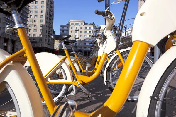 Bicicletas de Milão — Fotografia de Stock