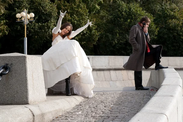 Couple bride groom wedding — Stock Photo, Image