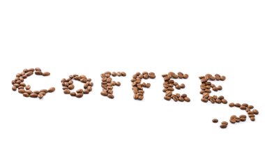 Coffee mosaic. Clipping path clipart