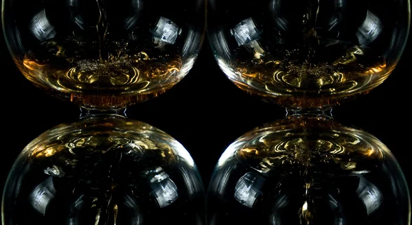 Vinglas med cognac — Stockfoto