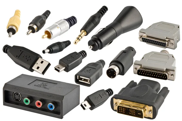 USB-kabel på en vit — Stockfoto