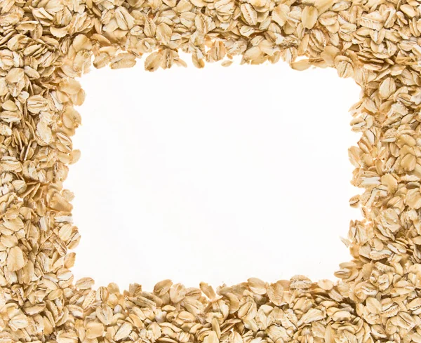 Frame of oatmeal. — Stock Photo, Image