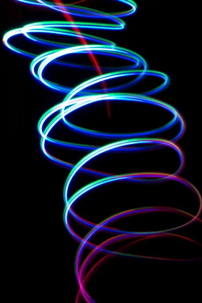 Kaotik renkli ışıklar — Stok fotoğraf