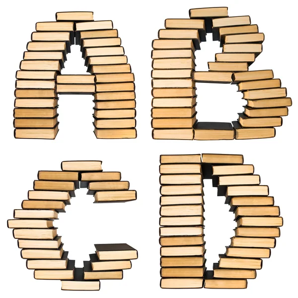 ABC from books. — Stock Photo, Image