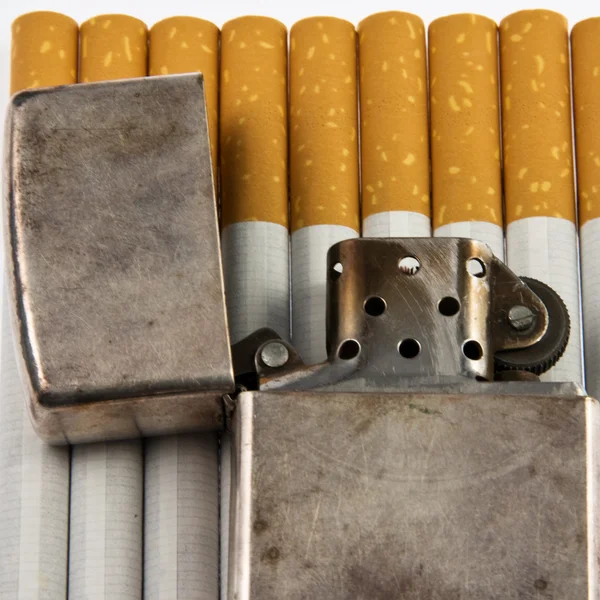 Zippo on the cigarettes — Stock Photo, Image