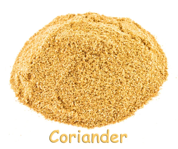 Spice - coriander on a white background. — Stock Photo, Image
