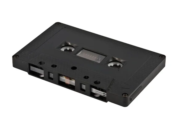 Audiocassetta nera — Foto Stock