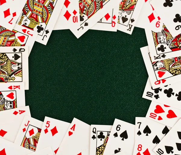 Le cadre des cartes à jouer — Photo