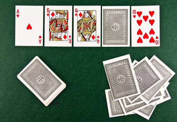 玩扑克牌的形象 — 图库照片