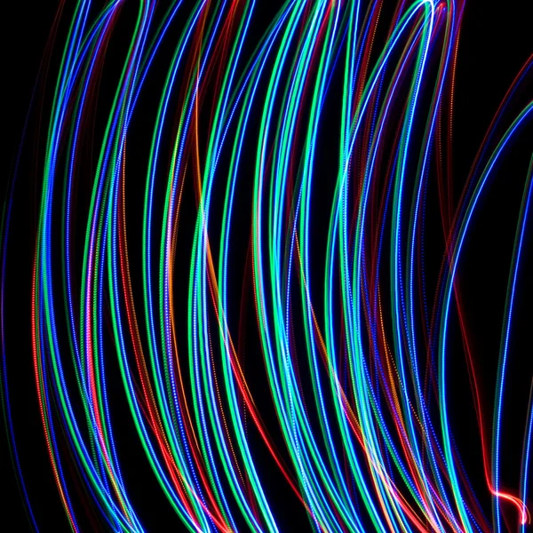 Chaotic colorful lights — Stock Photo, Image