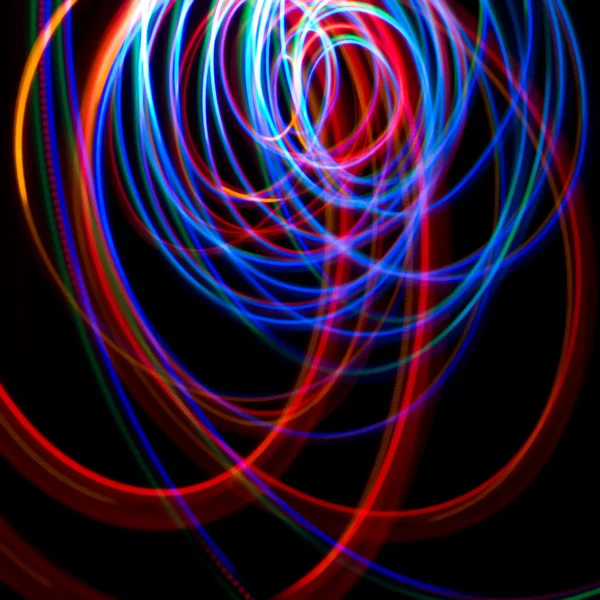 Chaotic colorful lights — Stock Photo, Image