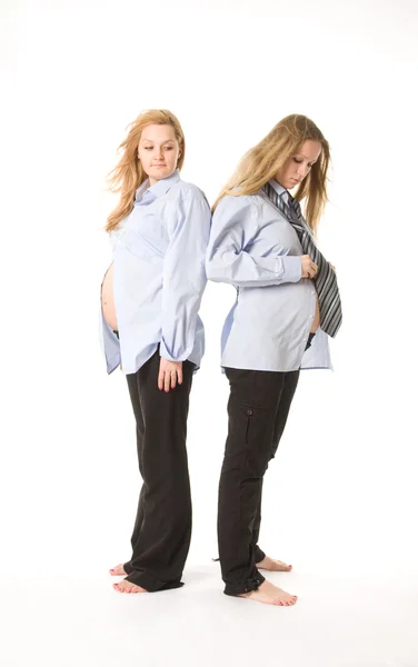 两个女人 expacting 婴儿 — 图库照片