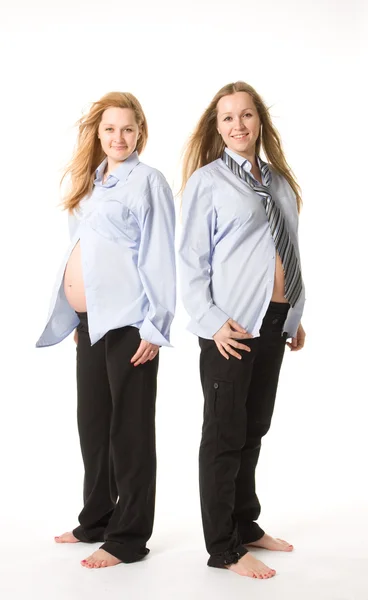 两个女人 expacting 婴儿 — 图库照片