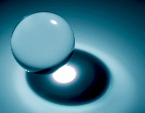 Glass transparent sphere — Stock Photo, Image