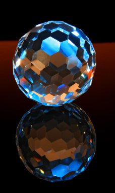 Magic cut crystal sphere clipart