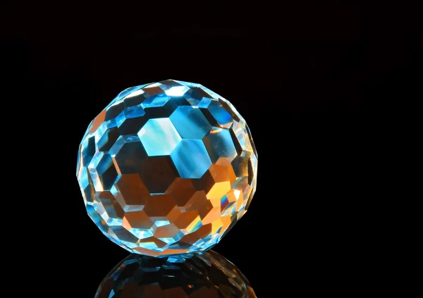 Esfera de cristal de corte mágico — Fotografia de Stock