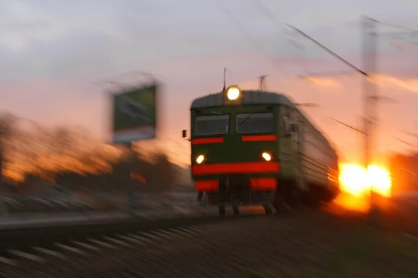 Сумасшедший поезд — стоковое фото