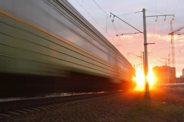 Un treno pazzo — Foto Stock