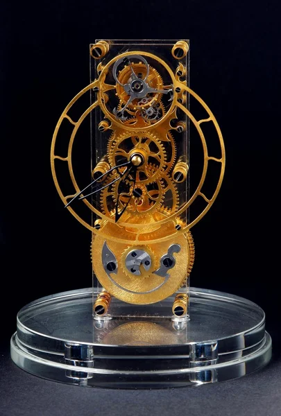Gold mechanical clock